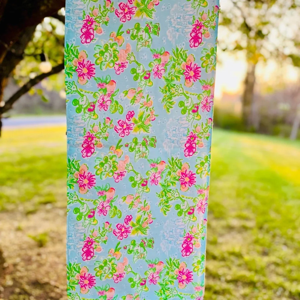 Lilly Pulitzer X Disney Inspired handmade table runner